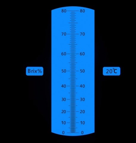 Réfractomètre 0-80%Brix pas cher