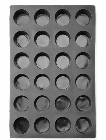 Plaque Moule à Muffins en Silicone 570x375x24 Pièces – Antiadhésif, Résistant à Haute Température