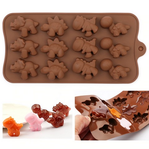 Moule silicone chocolat dinosaure