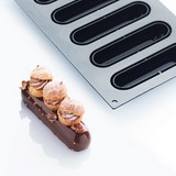 Moule silicone 6 eclairs martellato